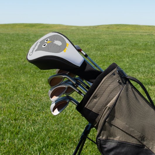 フクロウのデザイン ゴルフヘッドカバー (インサイチュ)