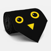 フクロウのデザイン ネクタイ (ロール)