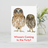 フクロウのデュオ 招待状 (スタンド正面)