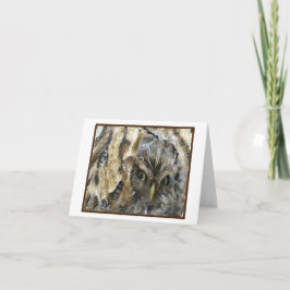 フクロウのノートカード（悲鳴） ノートカード