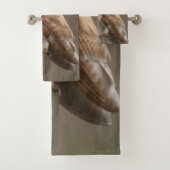 フクロウのバスルーム用タオルセット バスタオルセット (インサイチュ)