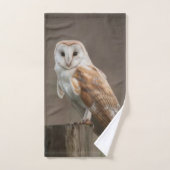 フクロウのバスルーム用タオルセット バスタオルセット (ハンドタオル)