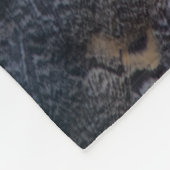 フクロウのフリースブランケット フリースブランケット (角)