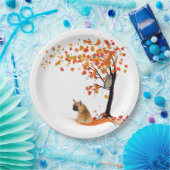 フクロウのフレンチファン私のスピリットアニマルズ ペーパープレート (パーティー)