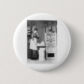 フクロウのブランドチョコレート1887年 缶バッジ