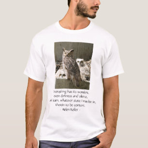 フクロウのプリントに、すべて驚異が、…あります Tシャツ