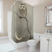 フクロウのプリント シャワーカーテン (インサイチュ)