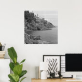 フクロウのヘッドライト ポスター (ホームオフィス)