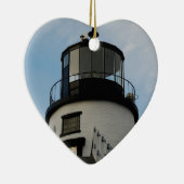 フクロウのヘッド灯台 セラミックオーナメント (右)