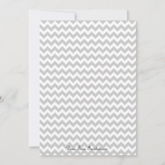 フクロウのベビーシャワーの招待状 招待状 (裏面)