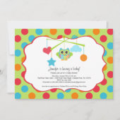フクロウのベビーシャワー招待状 招待状 (正面)