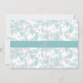 フクロウのベビーシャワー招待状、水、灰色- 930 招待状 (裏面)