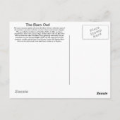 フクロウのポストカードについて ポストカード (裏面)