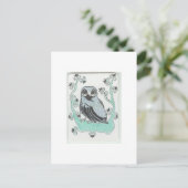 フクロウのポストカード ポストカード (スタンド正面)