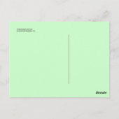 フクロウのポストカード ポストカード (裏面)