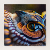 フクロウのマクロフォトを持つパズル ジグソーパズル (横)