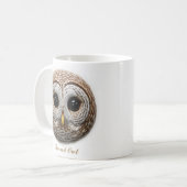 フクロウのマグカップデザイン(両面印刷) コーヒーマグカップ (正面左)