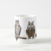 フクロウのマグカップ コーヒーマグカップ (中央)