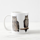 フクロウのマグカップ コーヒーマグカップ (左)