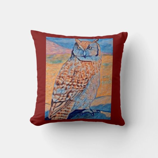フクロウのラルフ🦉 クッション (正面)