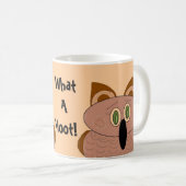 フクロウのワンポイント コーヒーマグカップ (正面右)