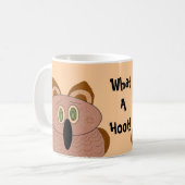 フクロウのワンポイント コーヒーマグカップ (正面左)