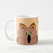 フクロウのワンポイント コーヒーマグカップ (左)