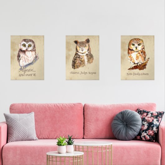 フクロウの不行跡:いたずらと知恵の集まり (リビング)