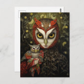 フクロウの人 ポストカード (正面/裏面)