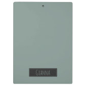 フクロウの兄弟姉妹の鳥の水彩画|はあなたの名前を加えます クリップボード (裏面)