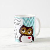 フクロウの先生のマグ コーヒーマグカップ (正面右)