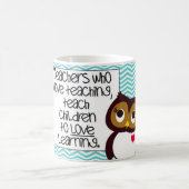 フクロウの先生のマグ コーヒーマグカップ (中央)