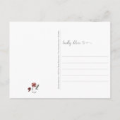 フクロウの内側フローラ考えリースズ ポストカード (裏面)