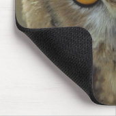 フクロウの写真のマウスパッド マウスパッド (コーナー)