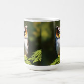 フクロウの叫び声:夜の美しい コーヒーマグカップ (中央)