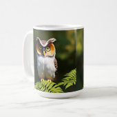 フクロウの叫び声:夜の美しい コーヒーマグカップ (正面左)