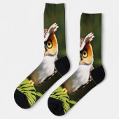 フクロウの叫び声：夜の美しい ソックス (左)