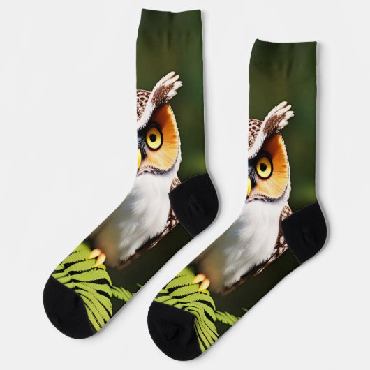 フクロウの叫び声：夜の美しい ソックス (左)