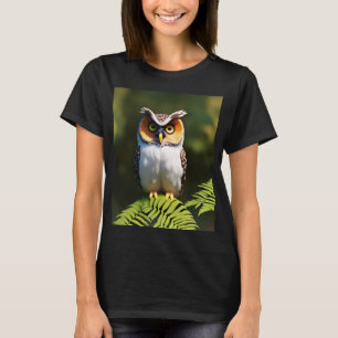フクロウの叫び声：夜の美しい Tシャツ