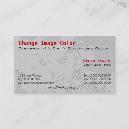 フクロウの名刺 名刺 (正面)