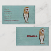 フクロウの名刺 名刺 (正面/裏面)