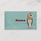 フクロウの名刺 名刺 (裏面)