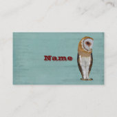 フクロウの名刺 名刺 (裏面)