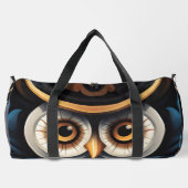 フクロウの名前 ダッフルバッグ (裏面)