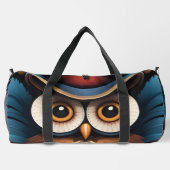 フクロウの名前 ダッフルバッグ (裏面)