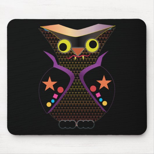 フクロウの吸血鬼 マウスパッド (正面)