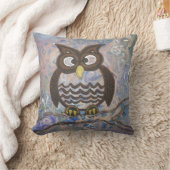 フクロウの囁くものの枕 クッション (ブランケット)