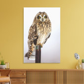 フクロウの垣根 キャンバスプリント (インサイチュ (リビング))