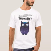 フクロウの基本ダークTシャツ Tシャツ (正面)