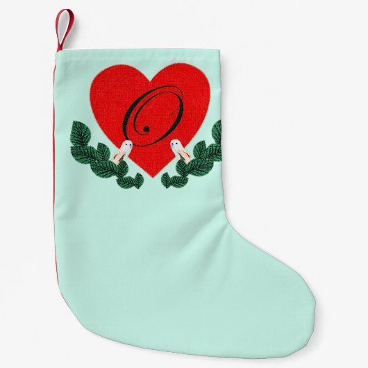 フクロウの場合はO スモールクリスマスストッキング (正面)